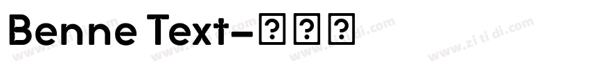Benne Text字体转换